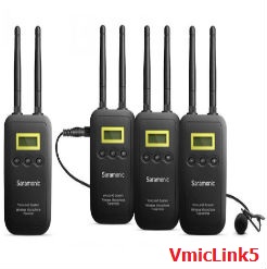 Micro thu âm Saramonic VmicLink5 5.8GHZ Rx+Tx+Tx+Tx